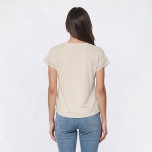 Womens Absolutely Famous Stud Detail Dolman Sleeve Tee alternate view